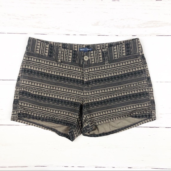 GAP Pants - GAP Hadley Shorts Black Tan Aztec Print 6